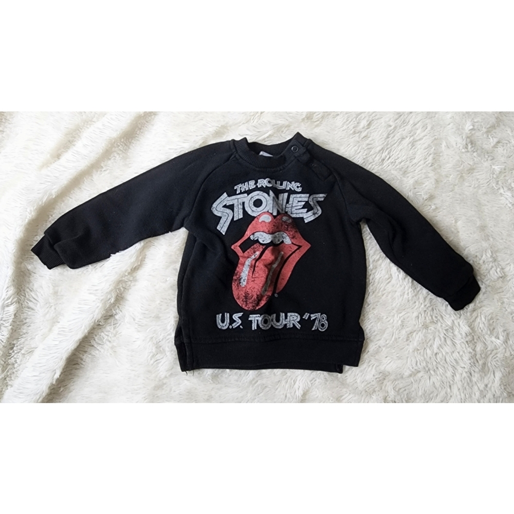The Rolling Stones pullover black sweatshirt infant 18 months - Picture 1 of 9